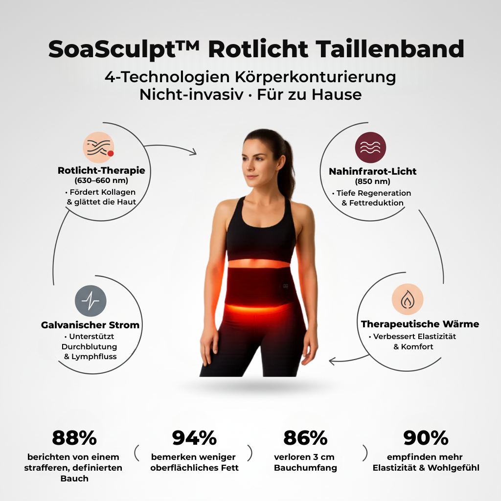 SoaSculpt™ Rotlicht Taillenband